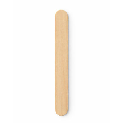 Single wooden spatula for waxing