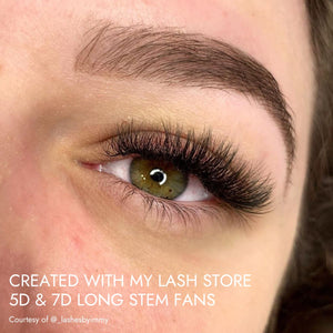 Created With My Lash Store 5D & 7D Long Stem Fans