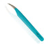 Crystal Teal Fibre Tip Lash Tweezer - Isolation Tweezer
