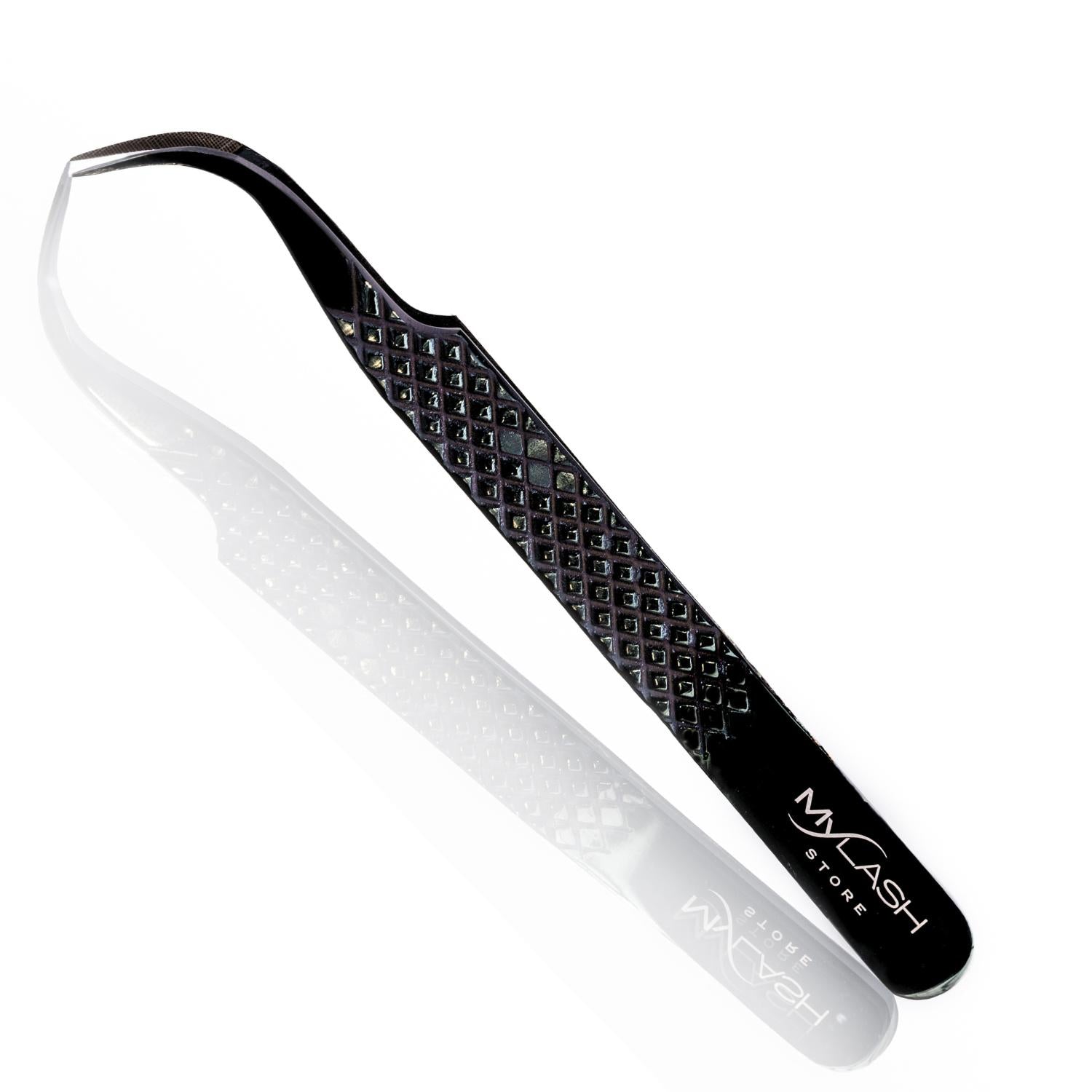 Curved Titanium Lash Tweezer