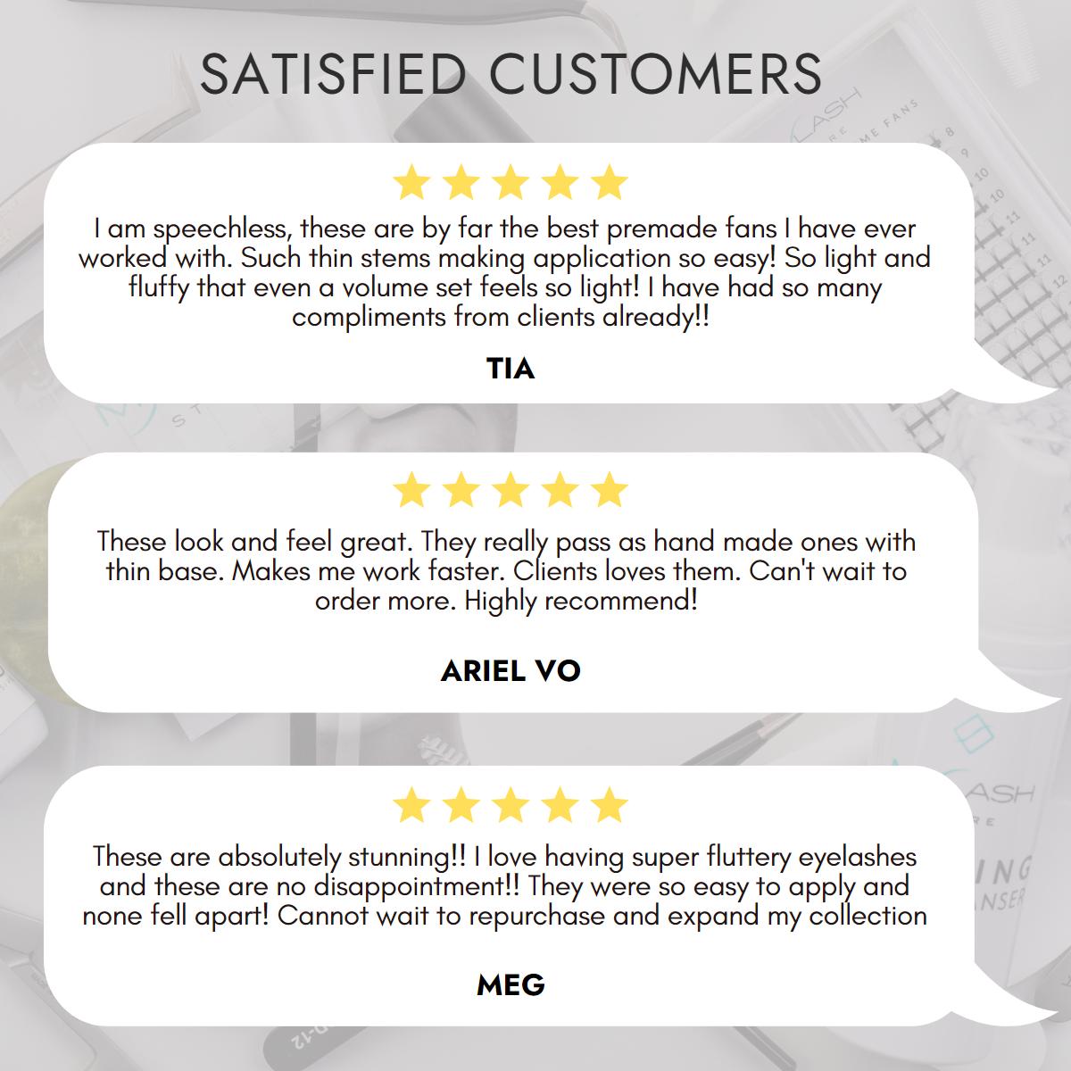 Promade Volume Fan Customer Testimonials