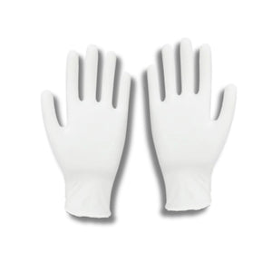 Disposable Nitrile Gloves for Eyelash Extensions - White