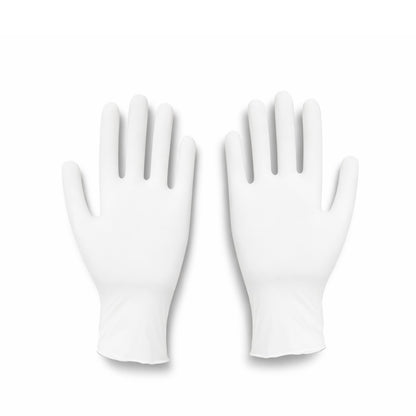 Disposable Nitrile Gloves for Eyelash Extensions - White