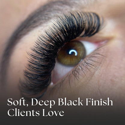 Easy Fan Lashes Deep Black Finish
