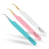 Fibre Tip 45 Degree Lash Tweezers