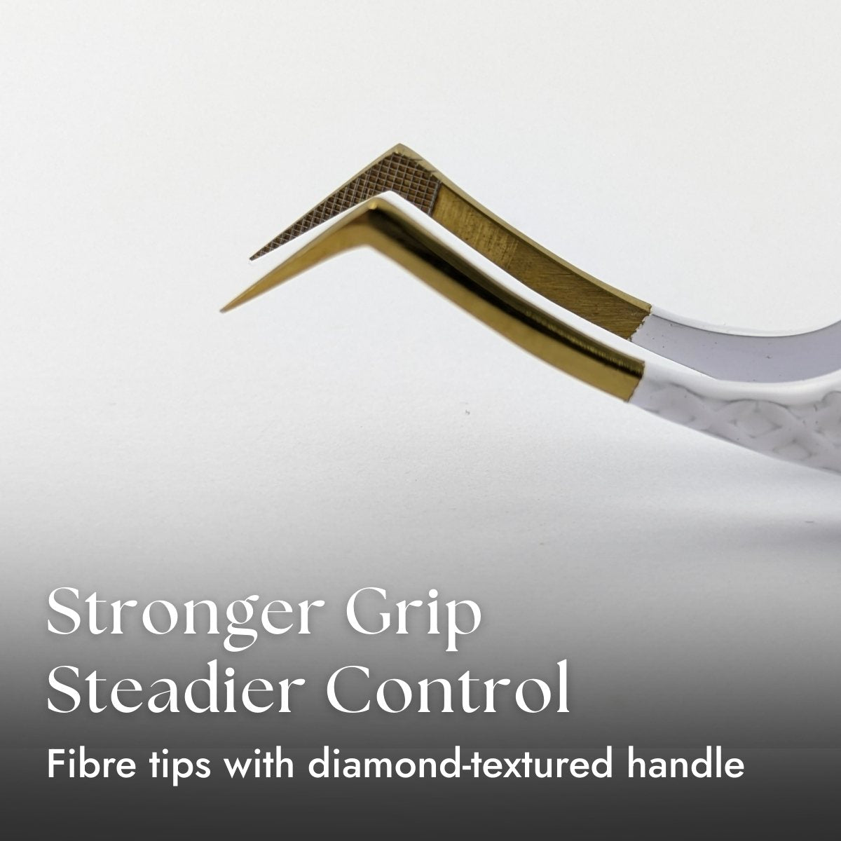 Fibre Tip Lash Tweezers - Angled Boot