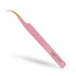 Fibre Tip Curved Tweezers for Eyelash Extensions in Pink