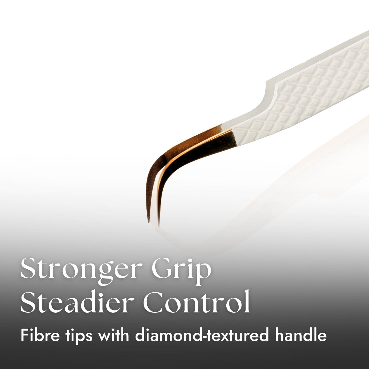 Fibre Tip Curved Tweezers with Stronger Grip &amp; Better Control