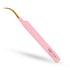 Fibre Tip Lash Tweezers - J-Curve - Pink