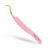 Fibre Tip Tweezers - Angled Boot - Pink