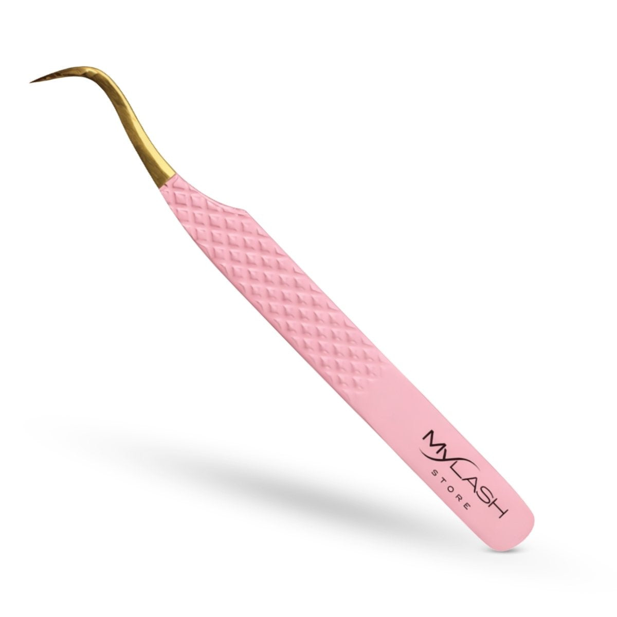 Fibre Tip Lash Tweezers - Hook Volume - Pink