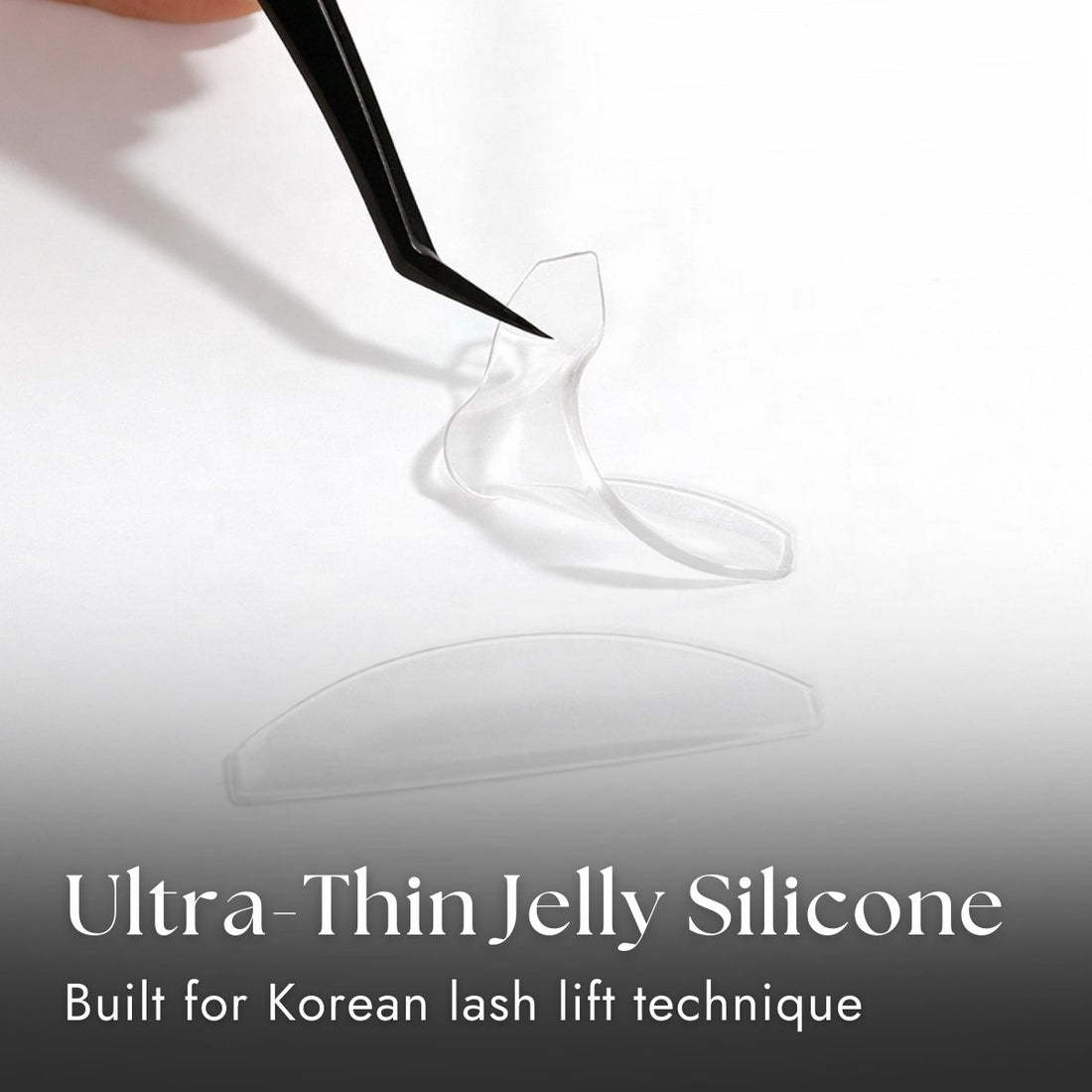 Flat Korean Lash Lift Shields with Tweezers