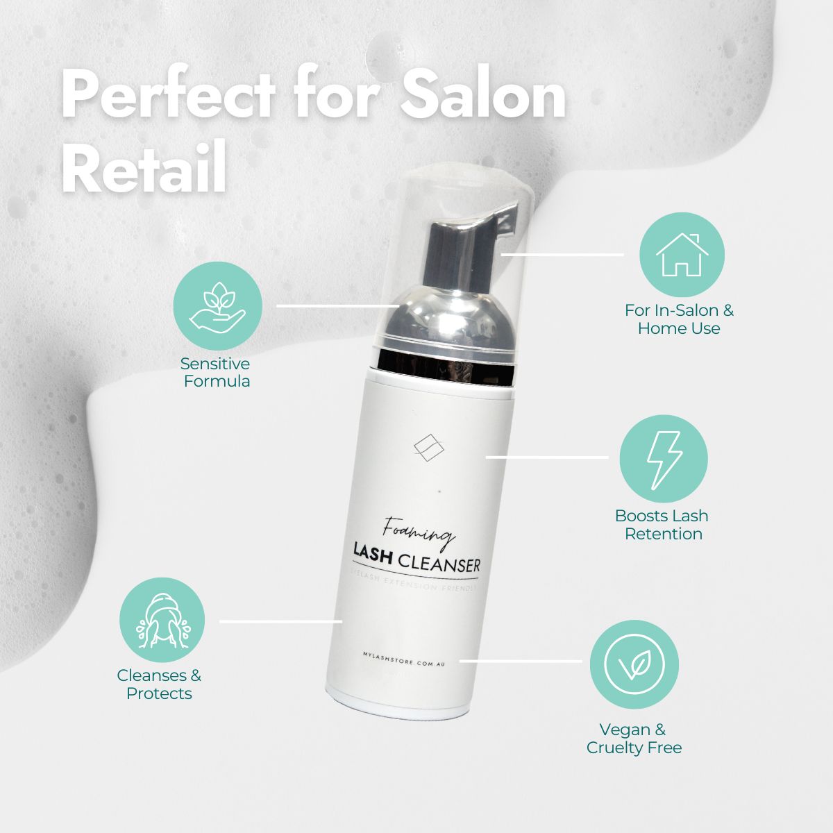 My Lash Store Foaming Lash Cleanser for Eyelash Extensions