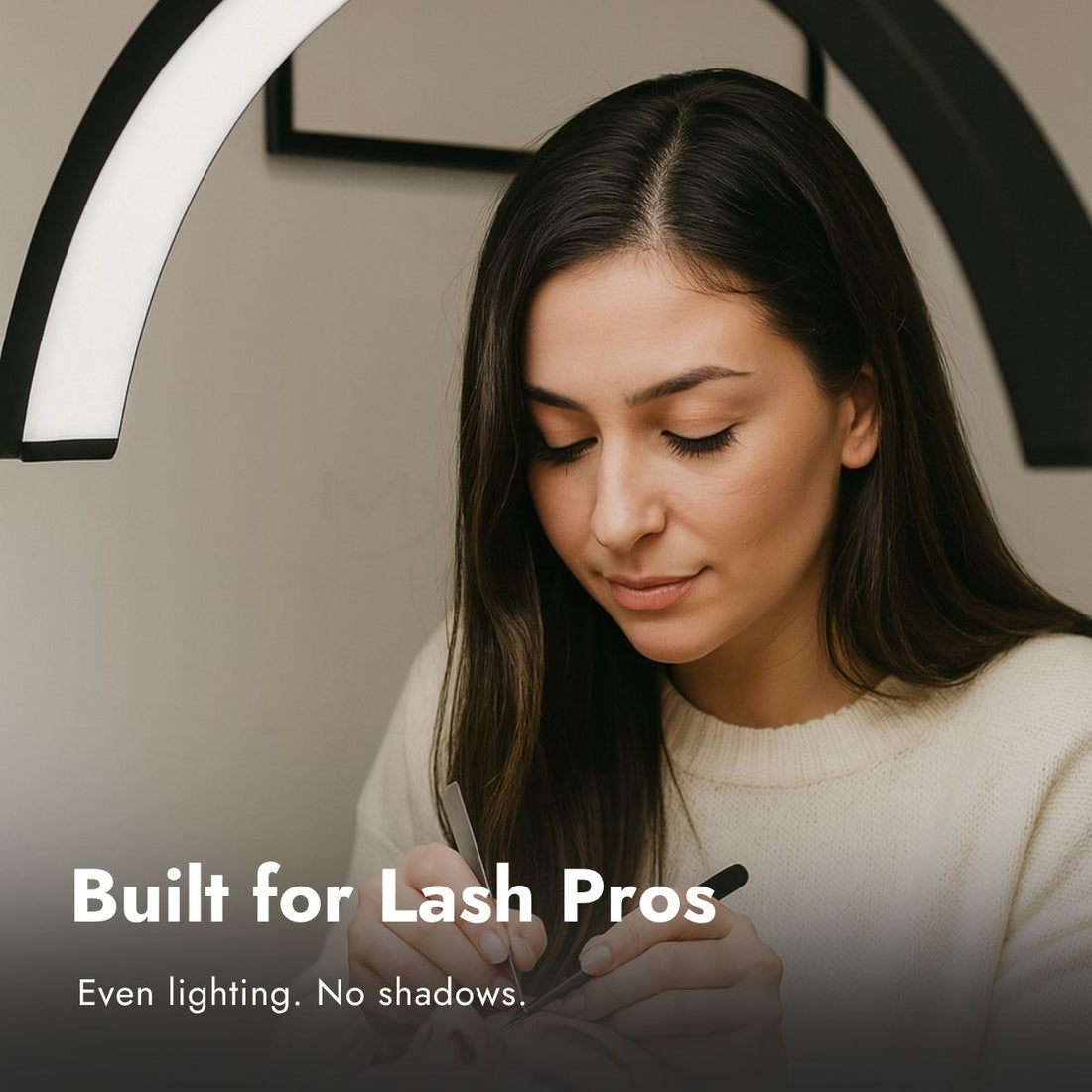 Half Moon LED Lash Light For Pros