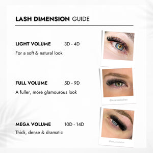 Promade Lash Dimension Guide