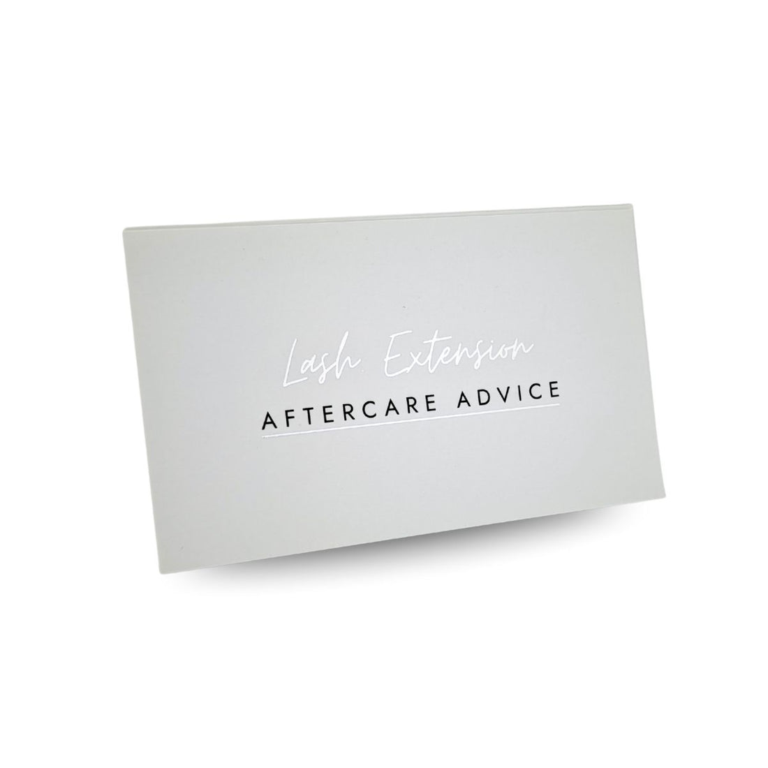 Lash Extension Aftercare Advice Cards