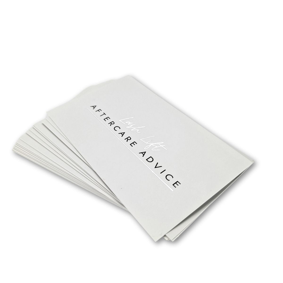 Lash Lift Aftercare Advice Cards - Stack of Cards