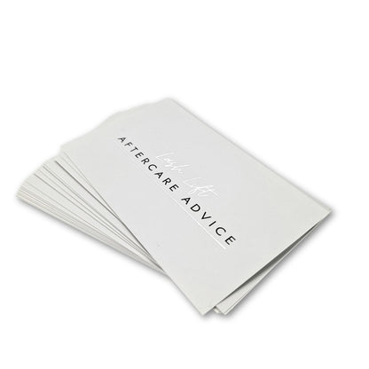 Lash Lift Aftercare Advice Cards - Stack of Cards