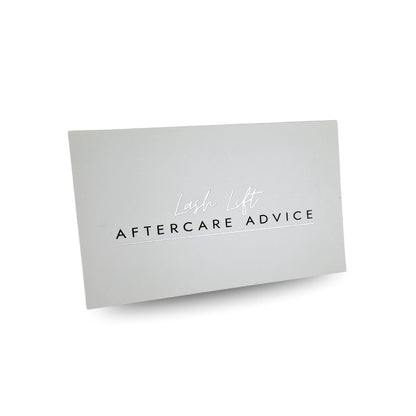 Lash Lift Aftercare Advice Cards