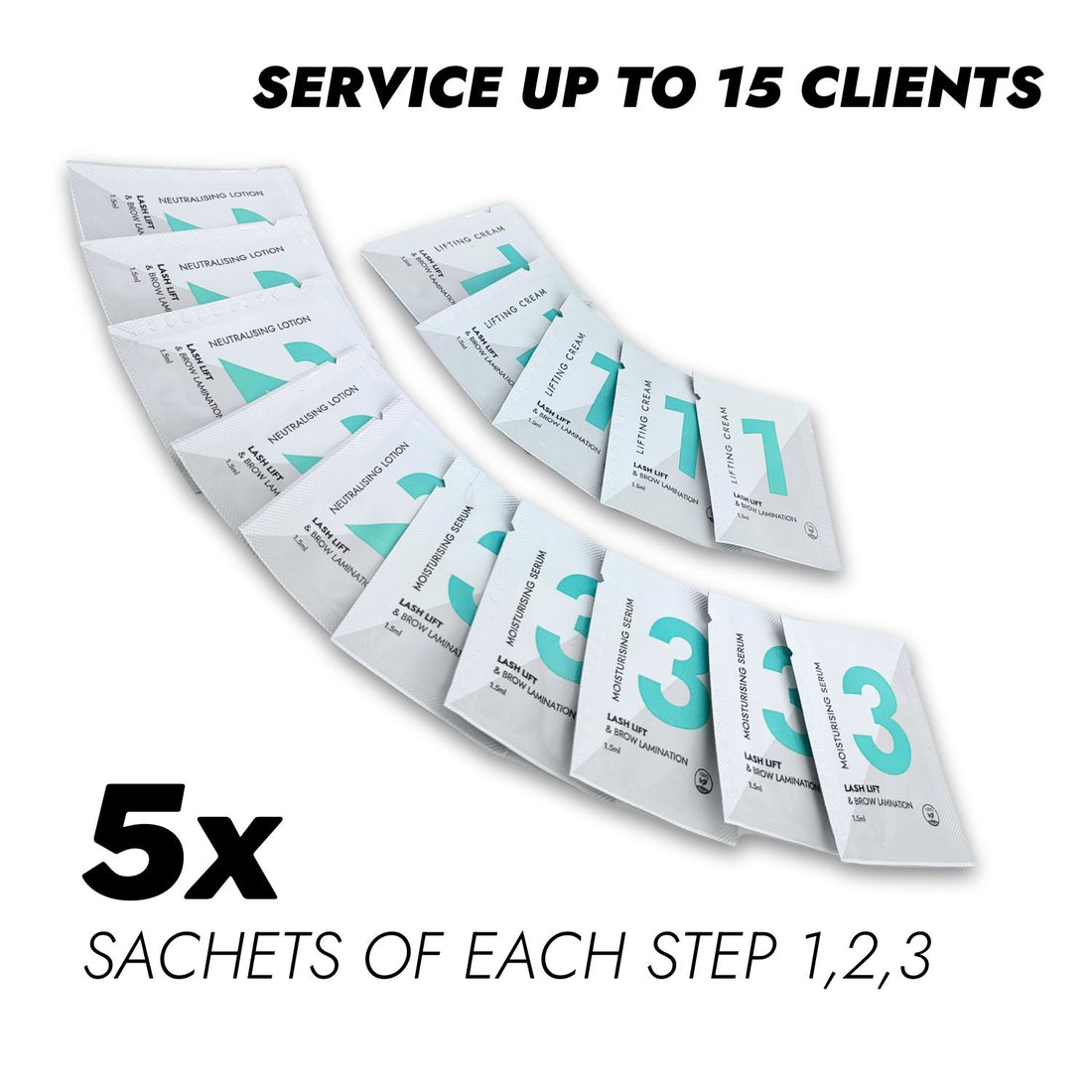 Lash Lift &amp; Brow Lamination Mini Refill - Service up to 15 clients