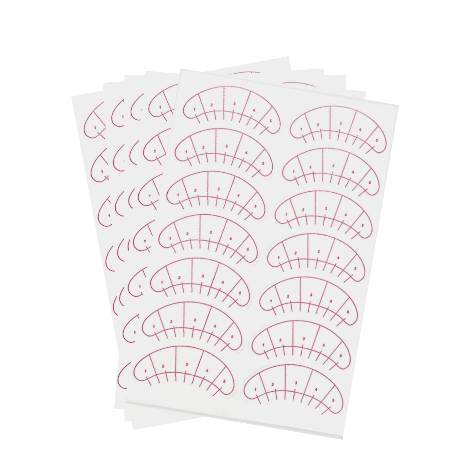 Lash Mapping Stickers for Eyelash Extension Training
