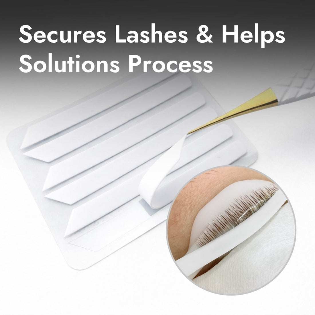 Reusable Silicone Lash Lift Covers Close Up