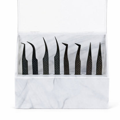 Lash Extension Tweezer Stand with Cover with Tweezers