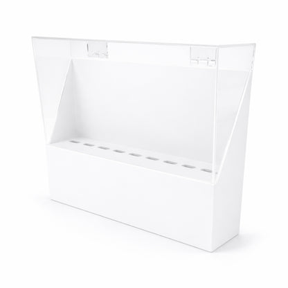 Lash Tweezer Stand with Cover - White