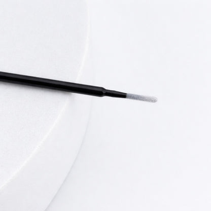 Long tip micro brush close up on white background