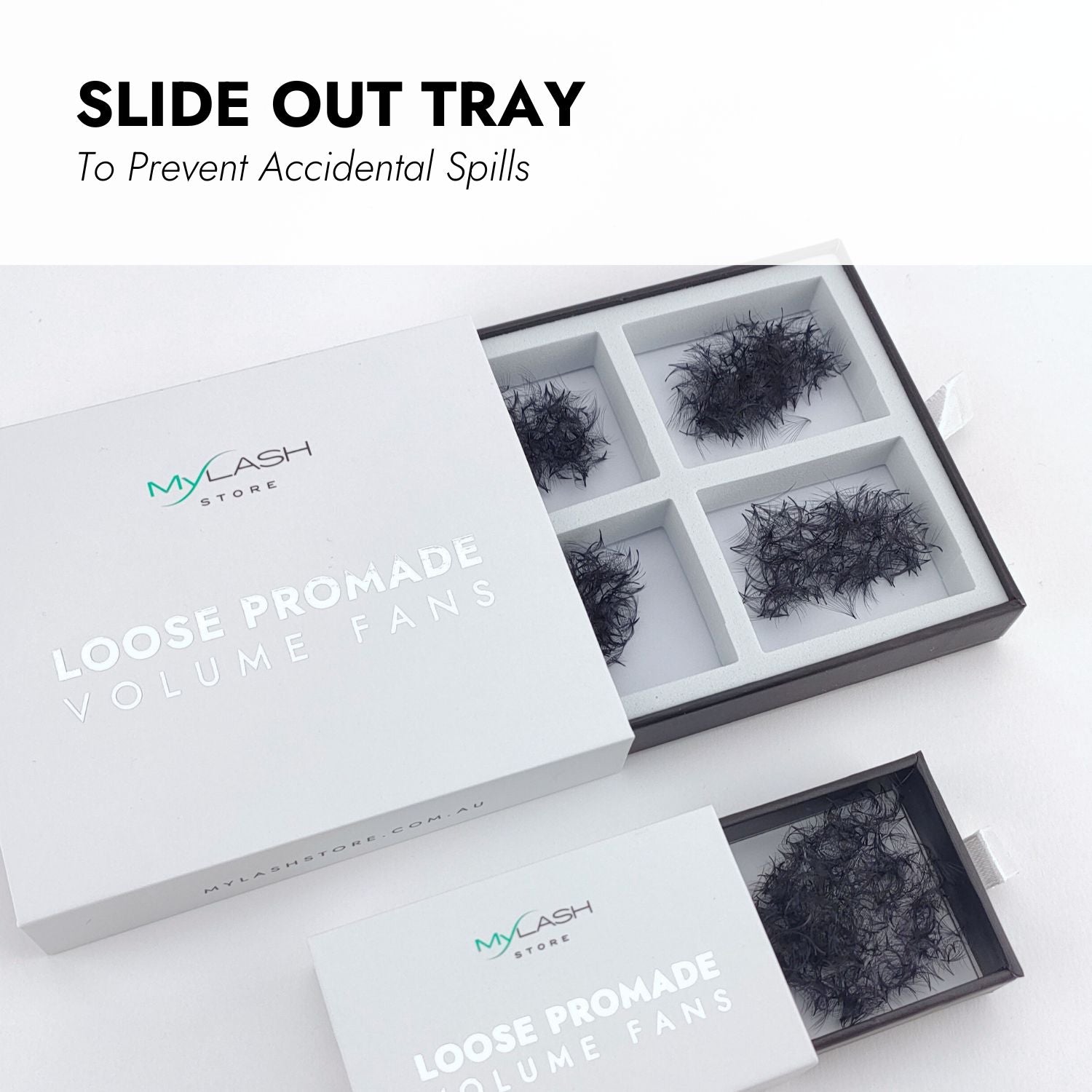 20D Loose Promade Fans - Slide out Tray
