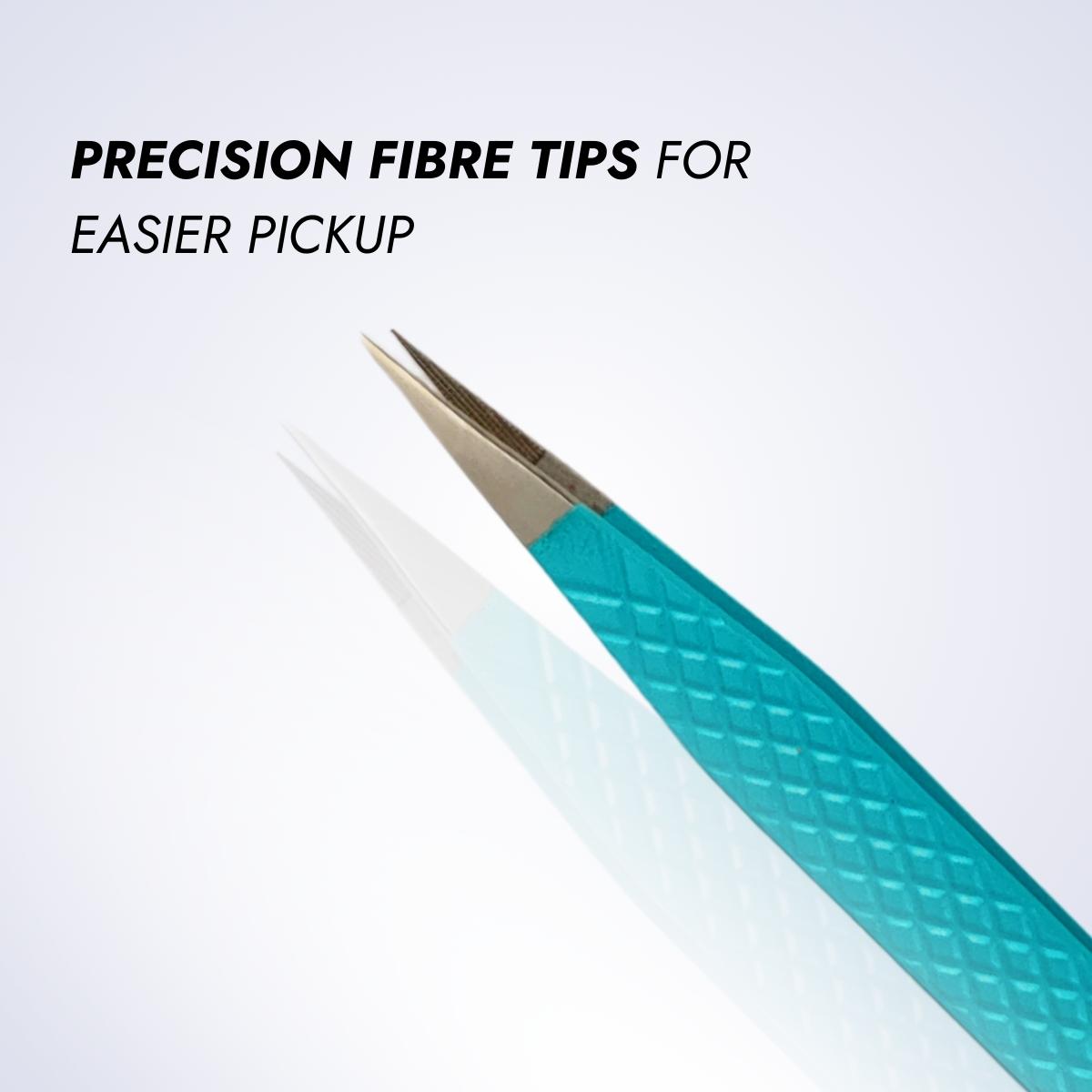 Crystal Teal Fibre Tip Lash Tweezer Bundle