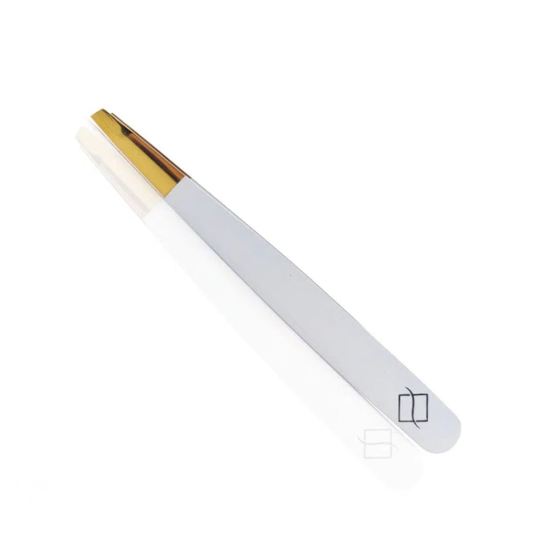 White &amp; Gold Brow Tweezers - My Lash Store