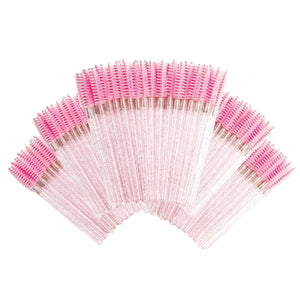 Mascara Brushes for Eyelash Extensions - 5 Pack - Pink