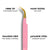 Pink Fibre Tip Lash Tweezer - Curved