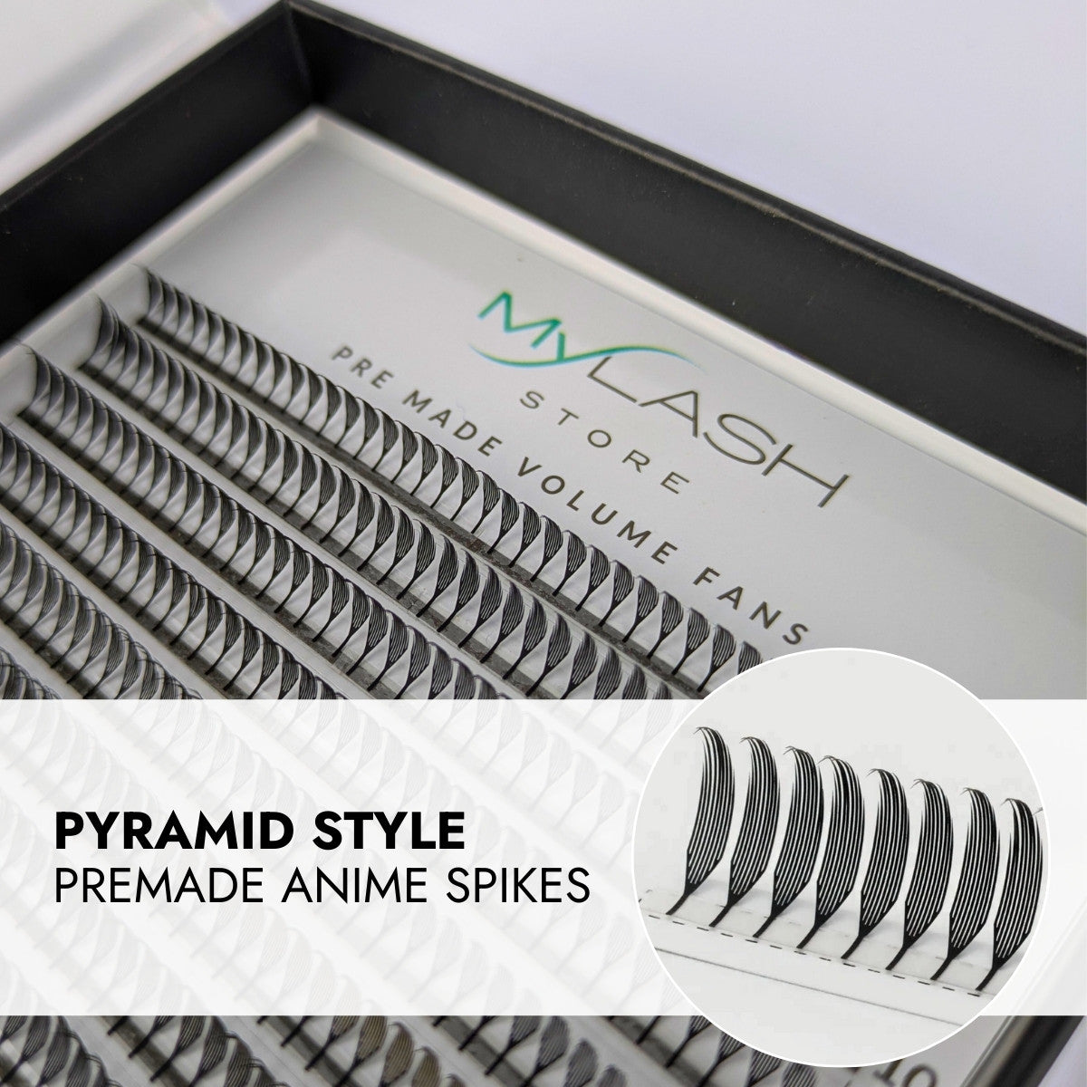 Premade Anime Spikes - Pyramid Style – My Lash Store