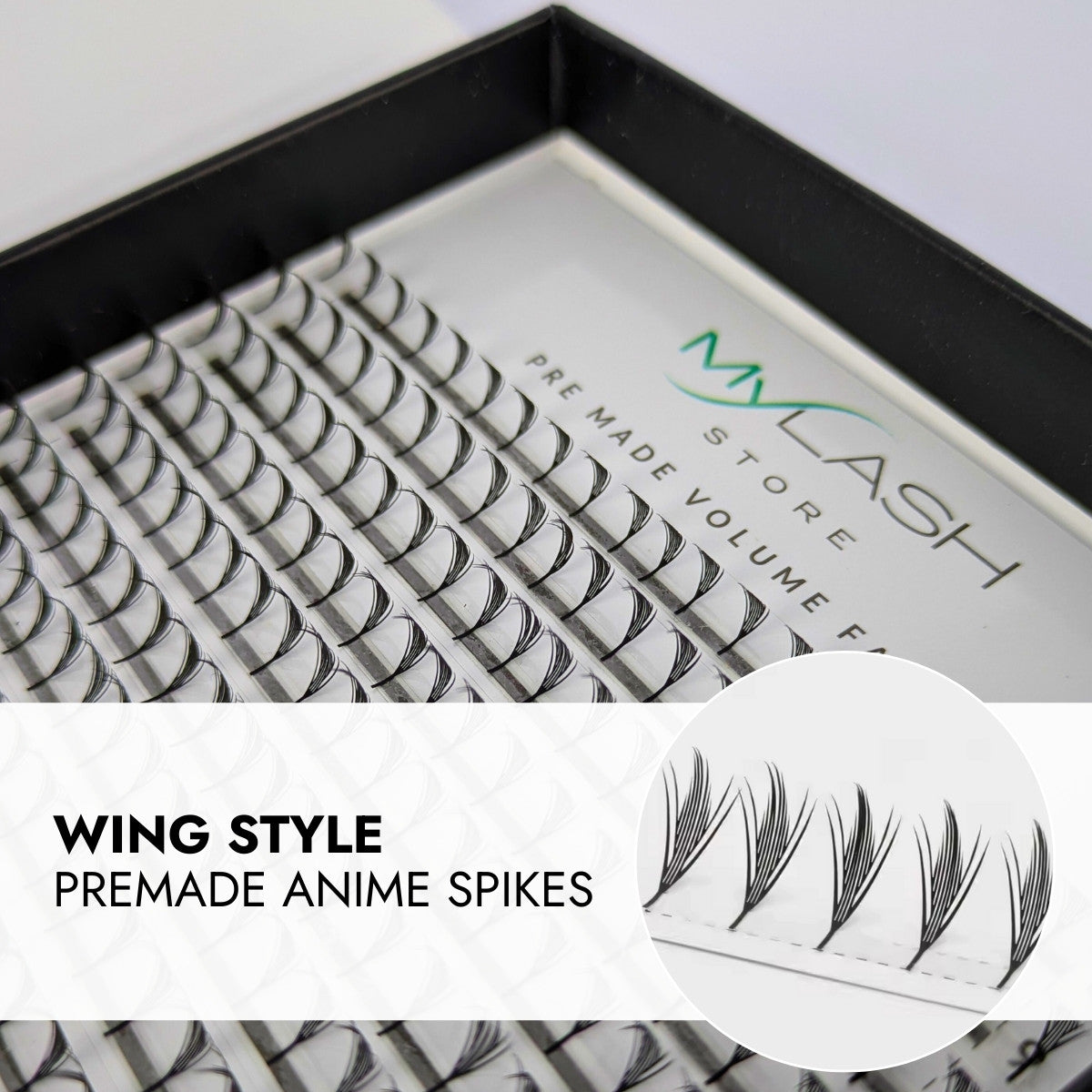 Premade Anime Spikes Wing Style Close Up