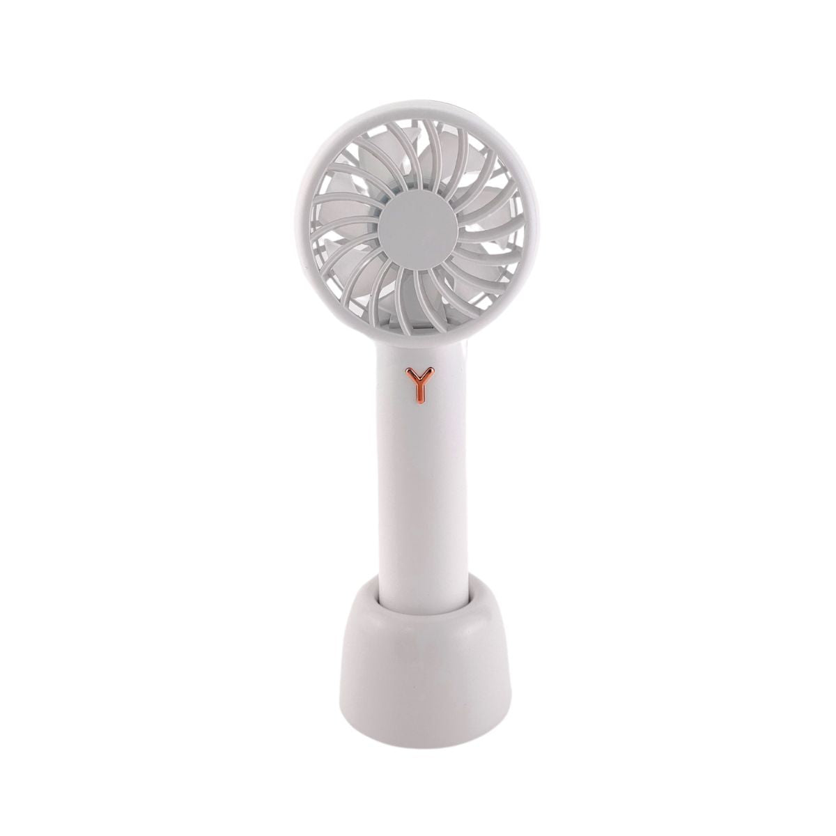 Rechargeable Handheld Lash Fan - White