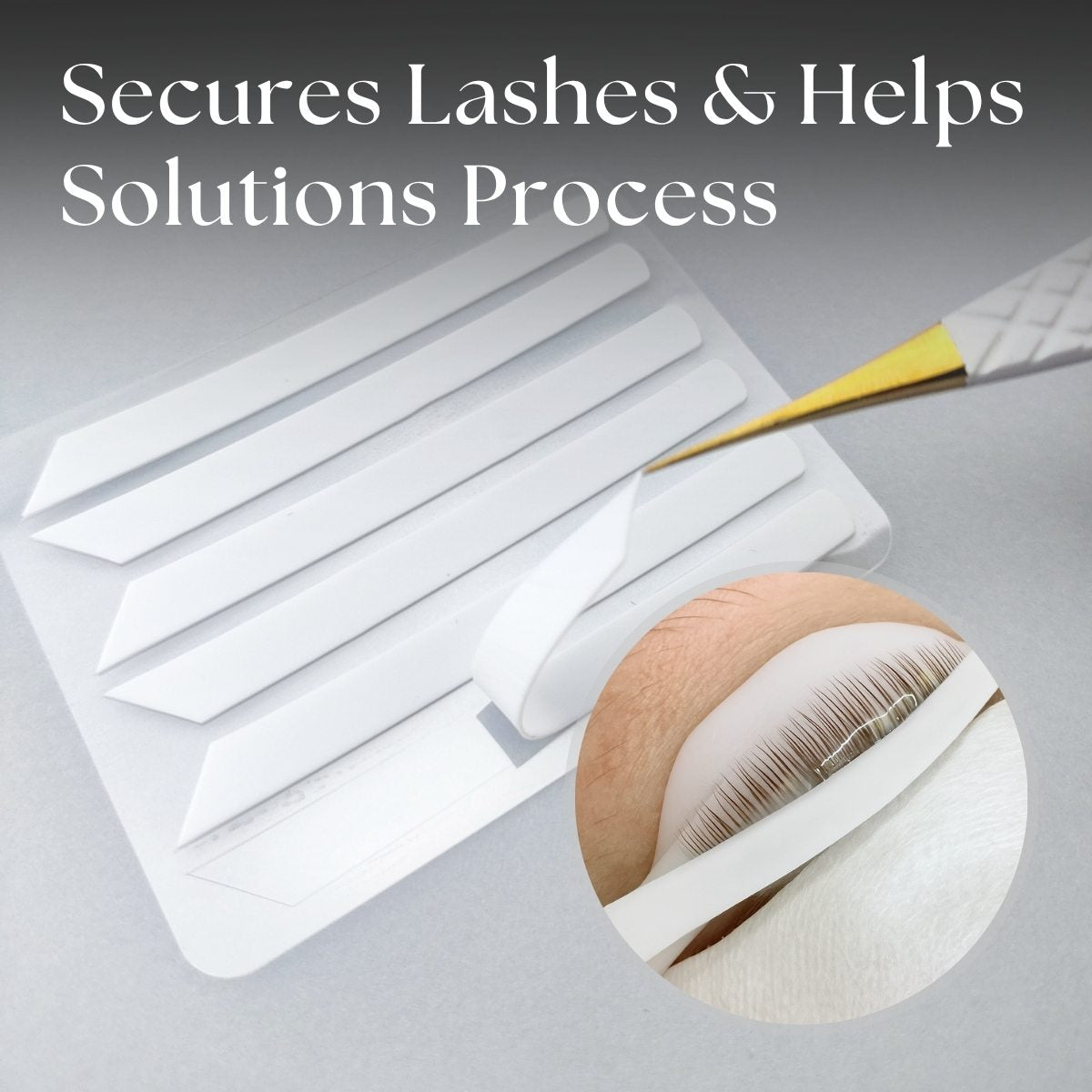 Reusable Silicone Lash Lift Covers Close Up
