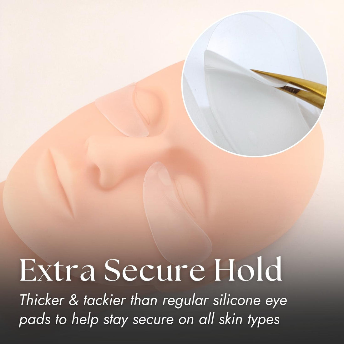 Secure Hold Reusable Silicone Under Eye Pads - Manneuqin