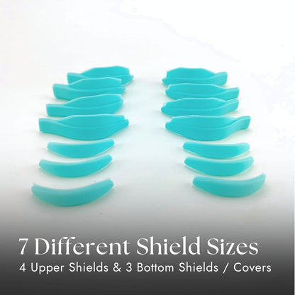 Soft Silicone Lash Lift Shields - 4 Upper Shields &amp; 3 Lower Shields / Covers
