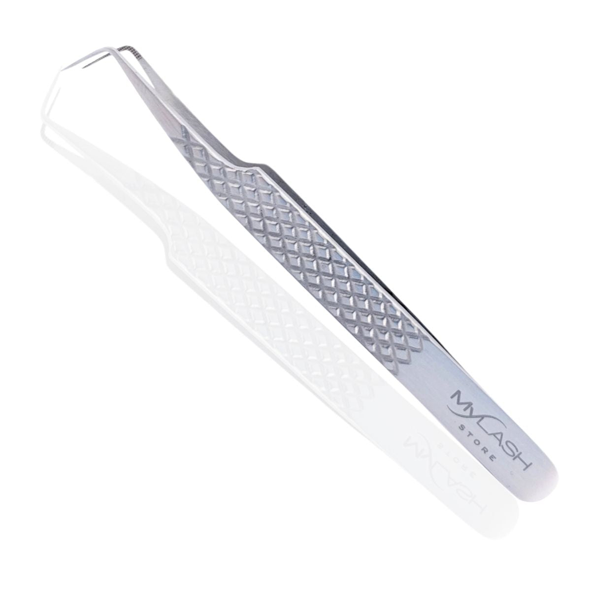 Silver Fibre Tip Lash Tweezers by My Lash Store - Slim Boot Tweezer