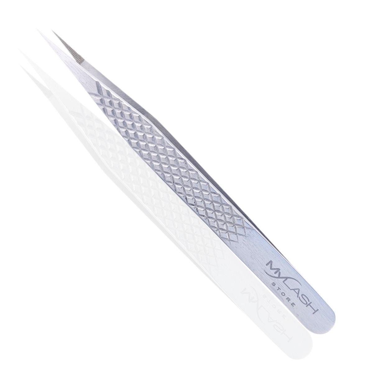 Silver Fibre Tip Lash Tweezers - Straight By My Lash Store