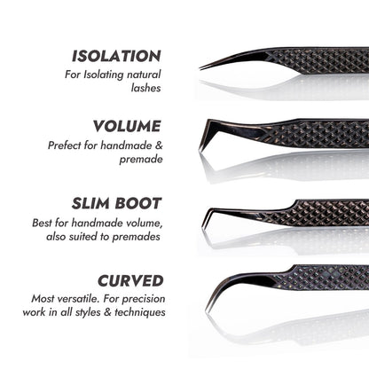 Titanium Lash Tweezer Bundle Contents