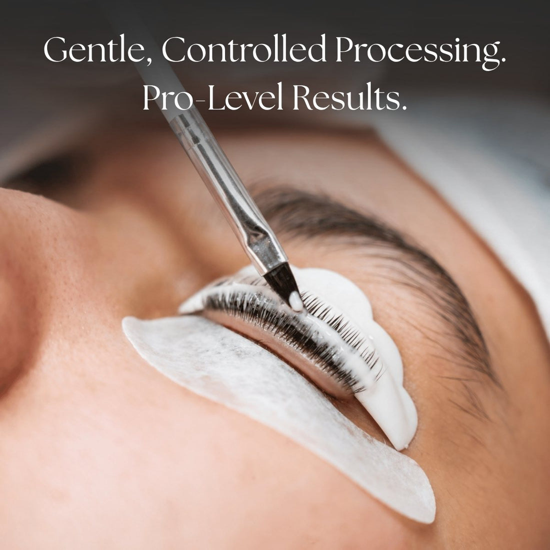 Lash Lift process with text &