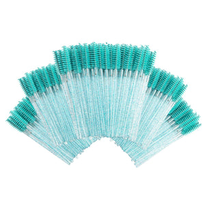 Mascara Brushes for Eyelash Extensions - 5 Pack - Turquoise