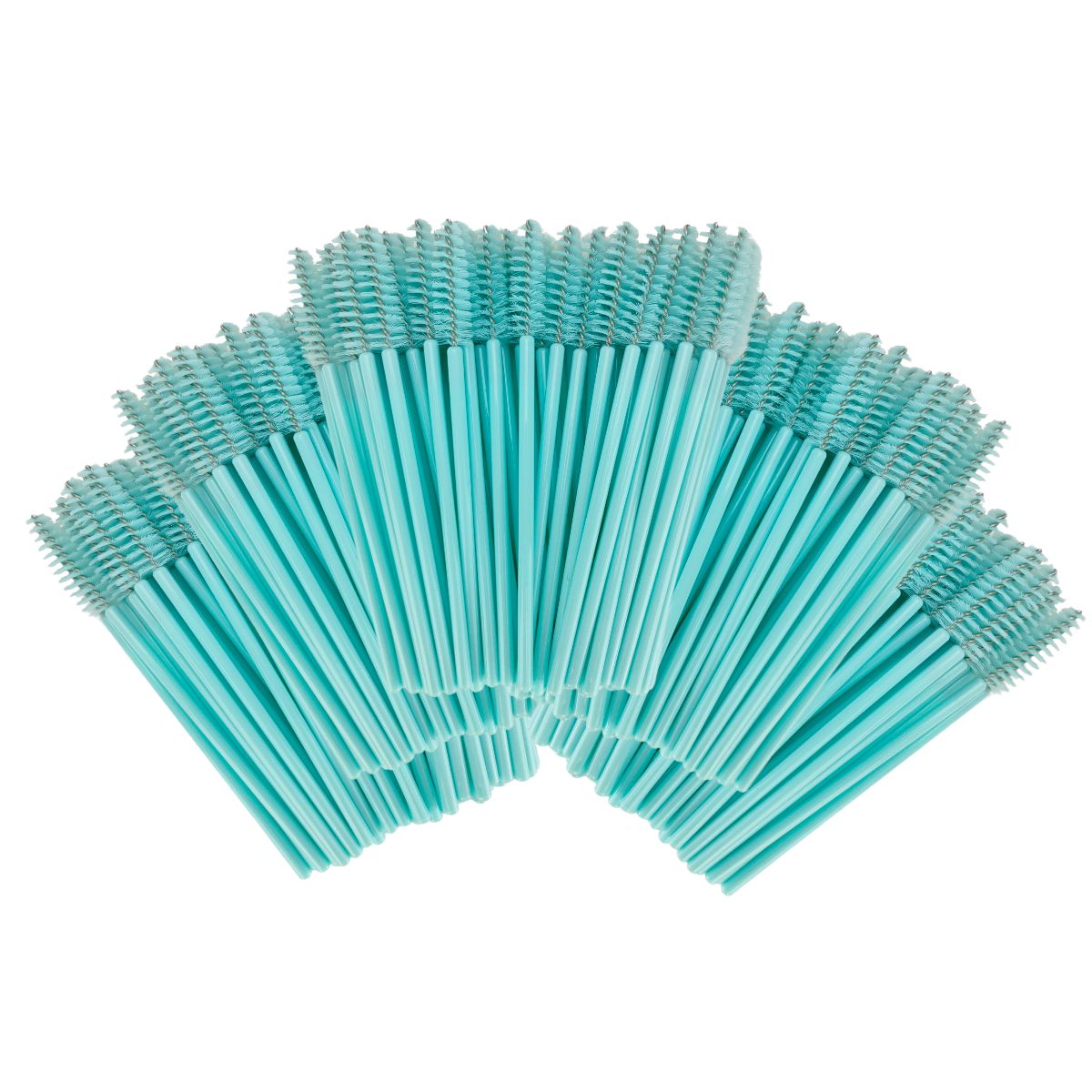 Mascara Brushes for Eyelash Extensions - 5 Pack - Turquoise