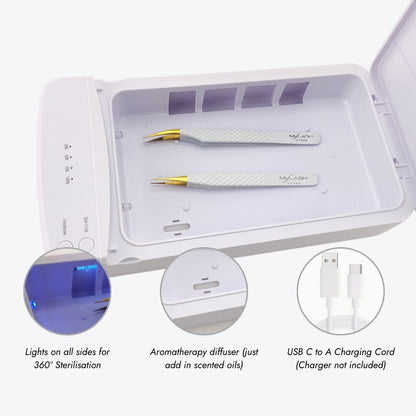 UV-C Steriliser for Eyelash Extension Tools &amp; Tweezers - Benefits