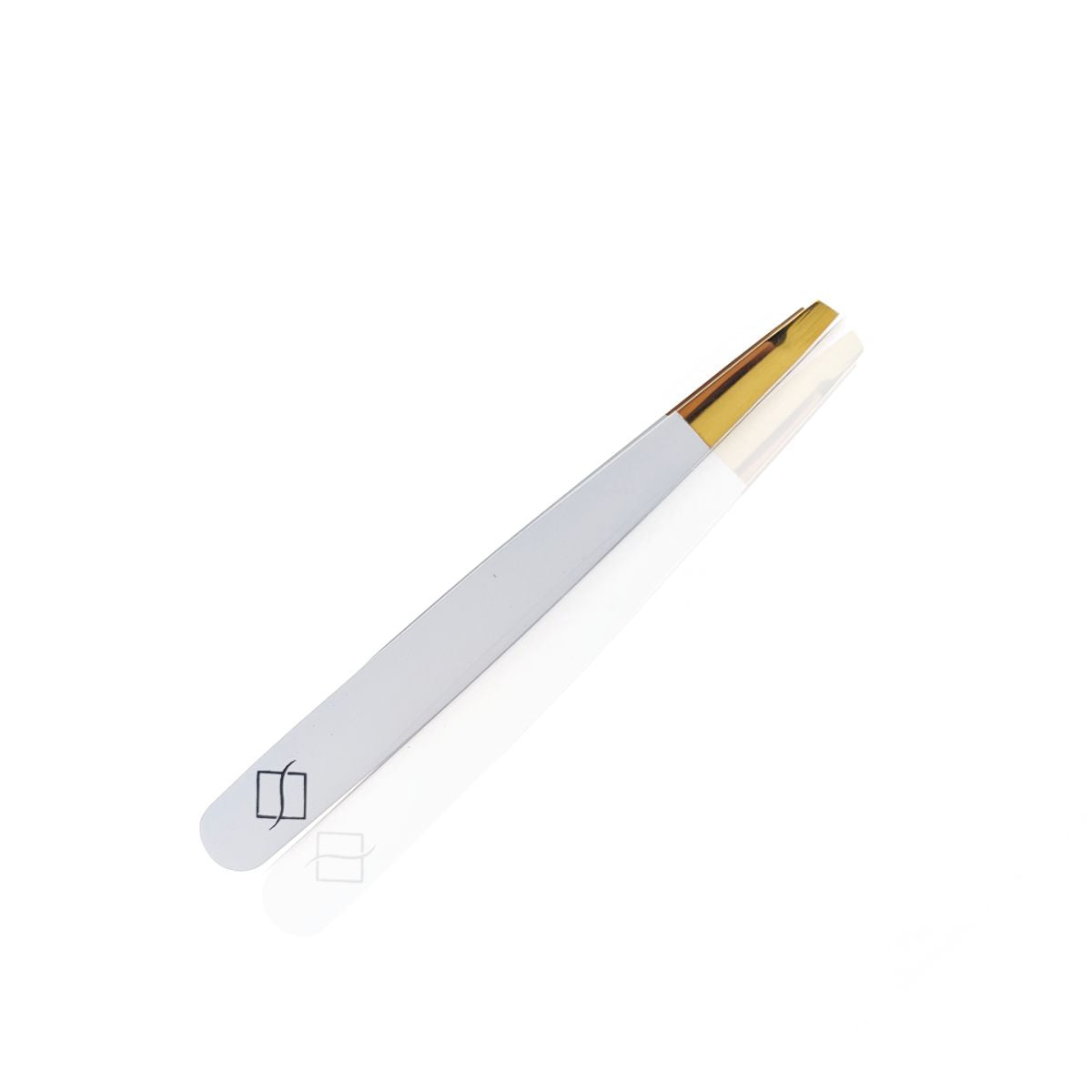 White &amp; Gold Brow Tweezers - My Lash Store