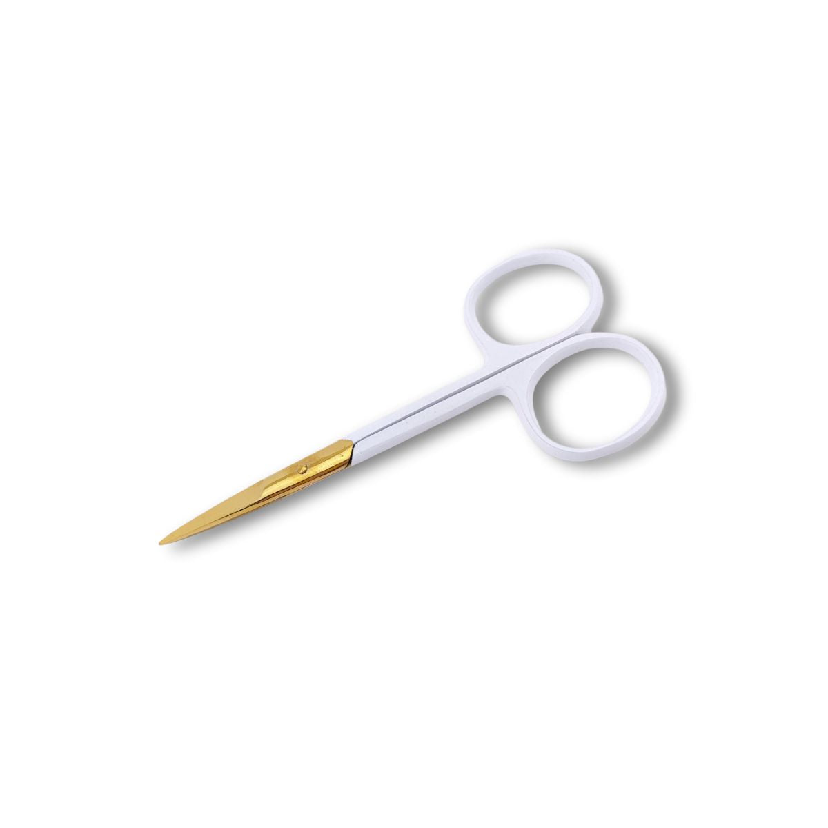 White &amp; Gold Mini Scissors - My Lash Store