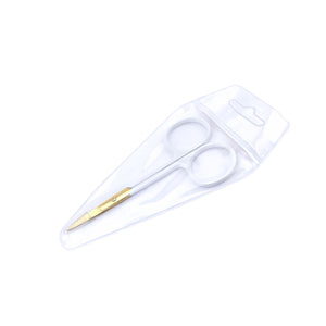 White & Gold Mini Scissors in Packaging